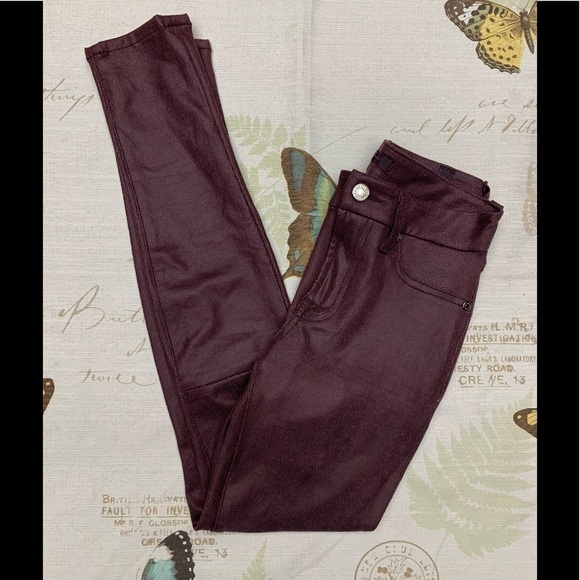 7 for all mankind knee seam coated skinny jeans - Picture 1 of 7